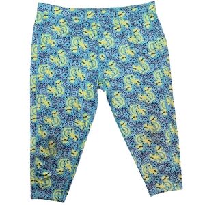 Disney Parks Blue and Yellow Leggings Size XL